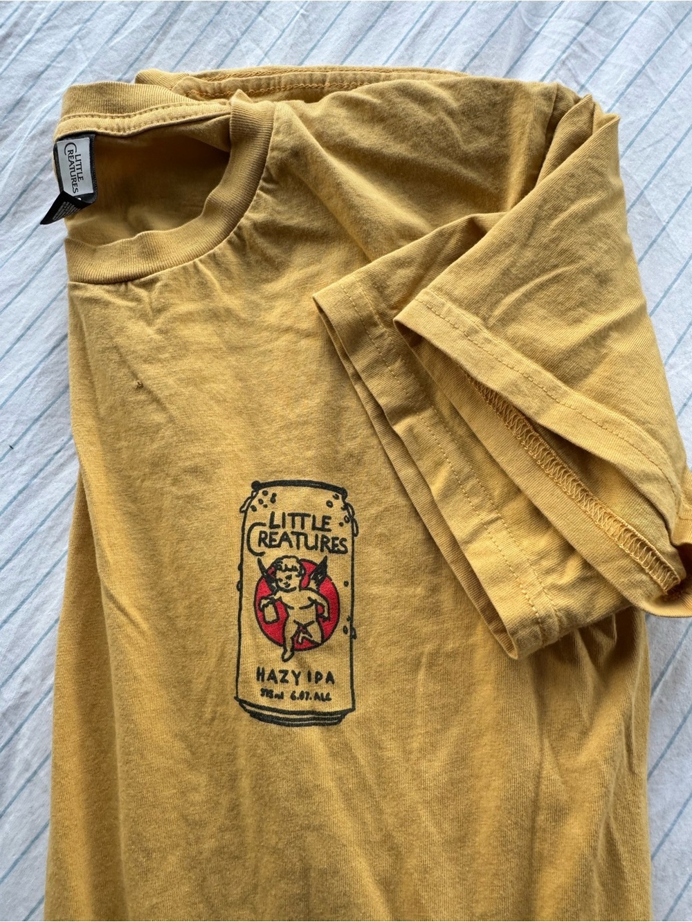 Hazy IPA Graphic Tee - Mustard Yellow - Picture 2 of 5
